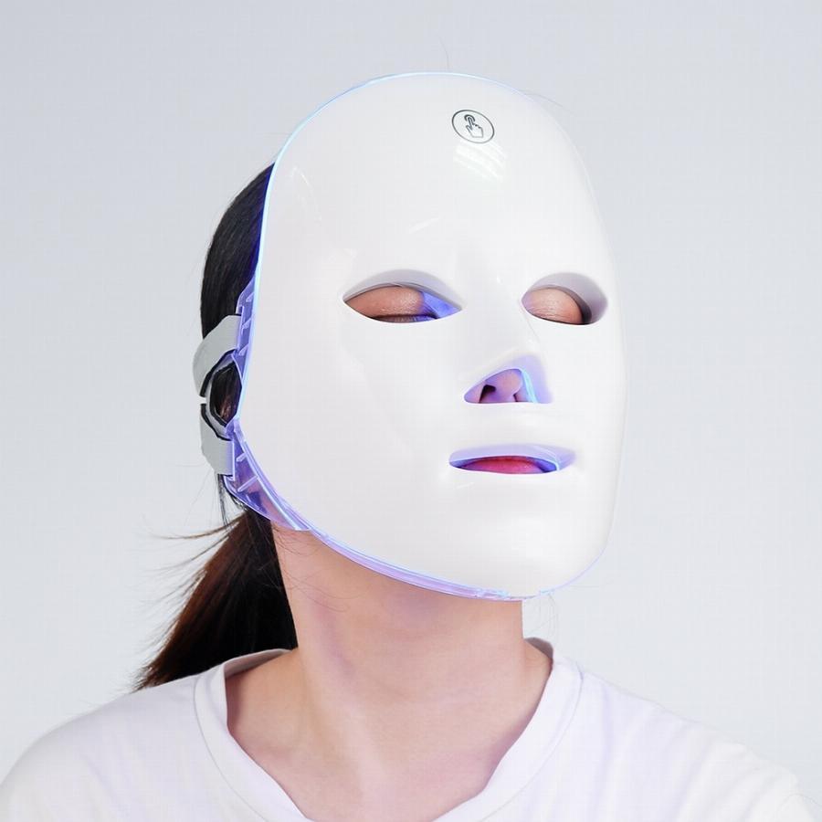 Máscara Led 7 Cores Wireless Estética Acne Manchas Rugas