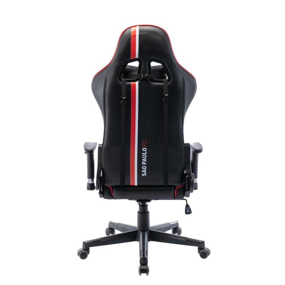 Miniatura Cadeira Gamer São Paulo SPFC 3318 Espresso Móveis Preta/Vermelha