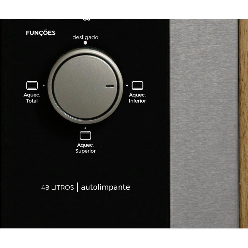 Miniatura Forno Elétrico de Embutir Fischer 48L Inox 127V