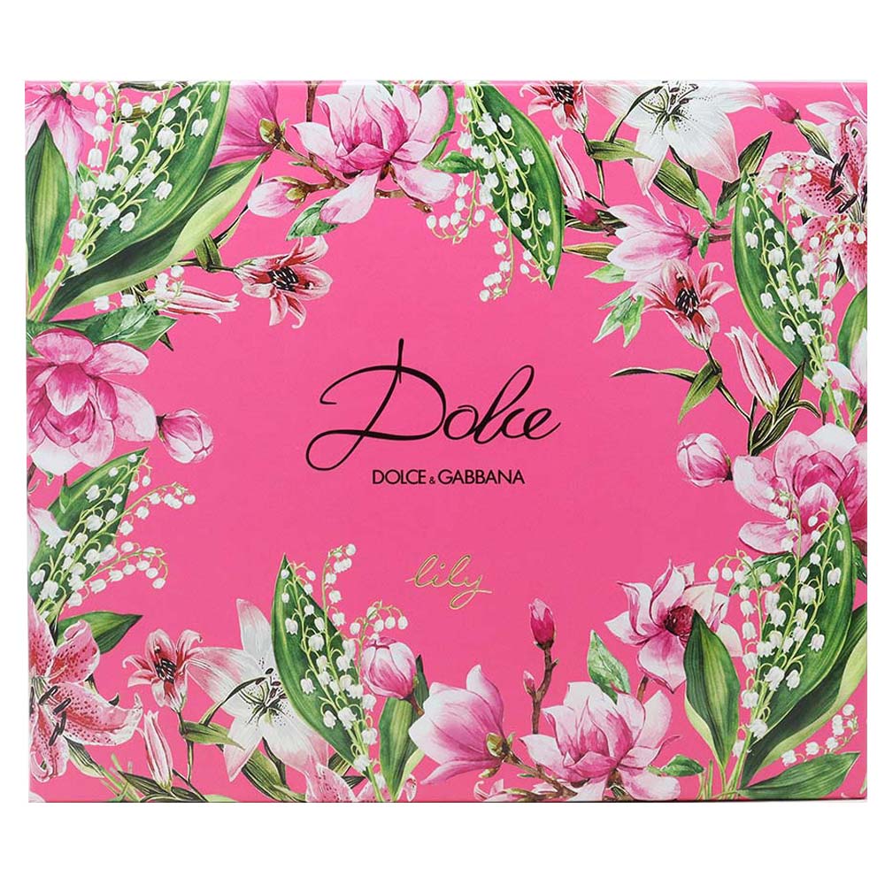 Miniatura Coffret Dolce Gabbana Dolce Lily Kit - Perfume Feminino EDT + Body Lotion + Travel Size Kit