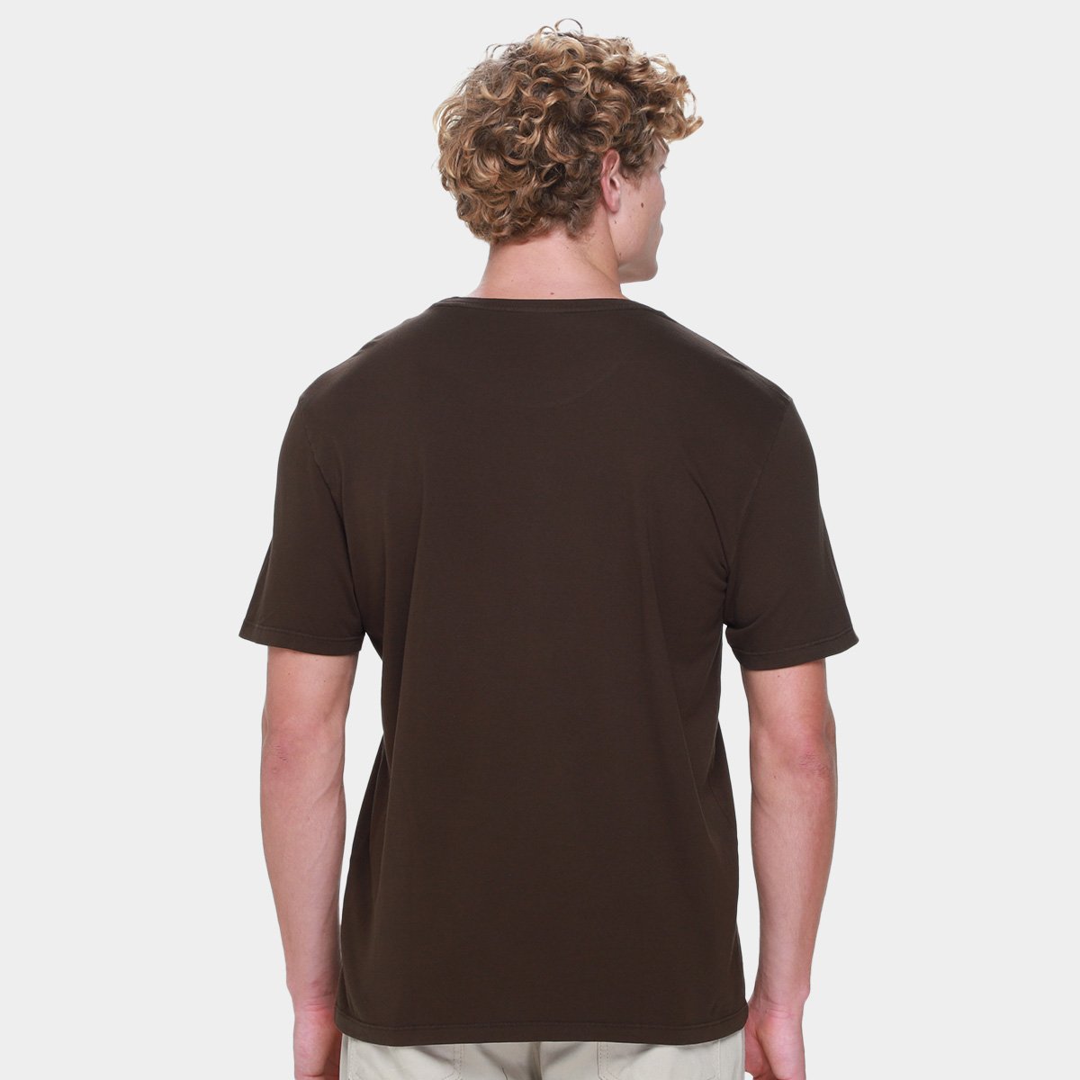 Miniatura Camiseta Calvin Klein Reissue Masculina Marrom - GG