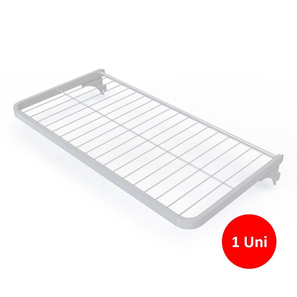 Miniatura 1 Prateleira Aramada Closet 60X40Cm Para Trilho Cremalheira