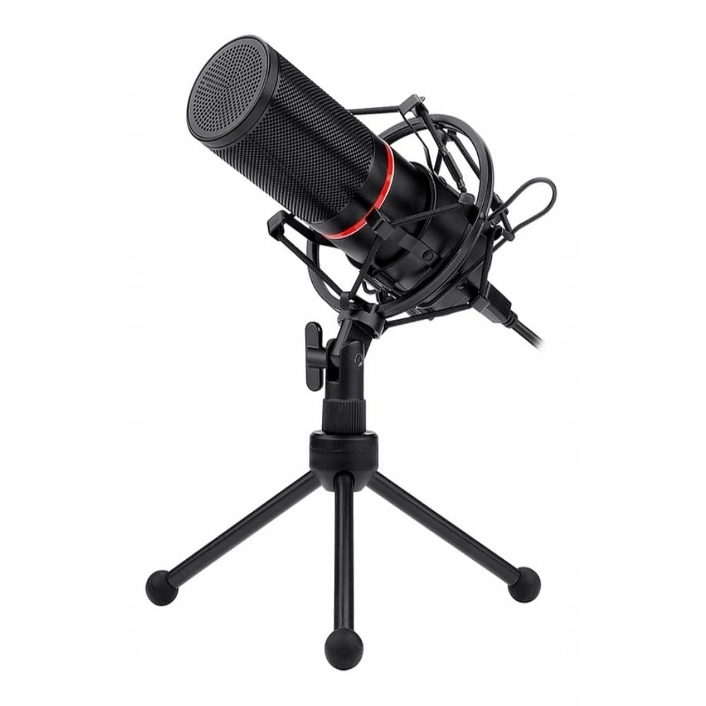 Miniatura Microfone Gamer Redragon Blazar Streamer com Tripé Gm300