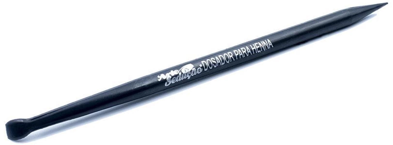 Miniatura Pincel Dosador Henna Sobrancelhas - Preto - 1 Unidade