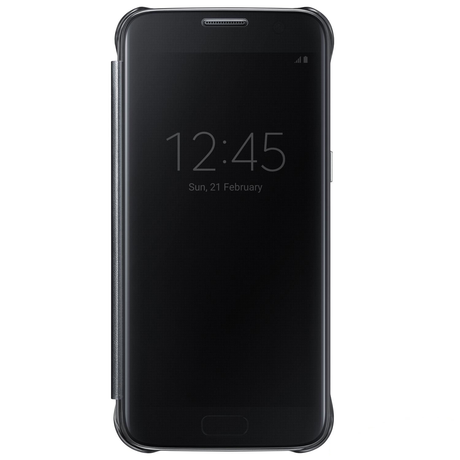 Miniatura Capa Clear View Preta Samsung Galaxy S7 / S7 Flat Sm-g930