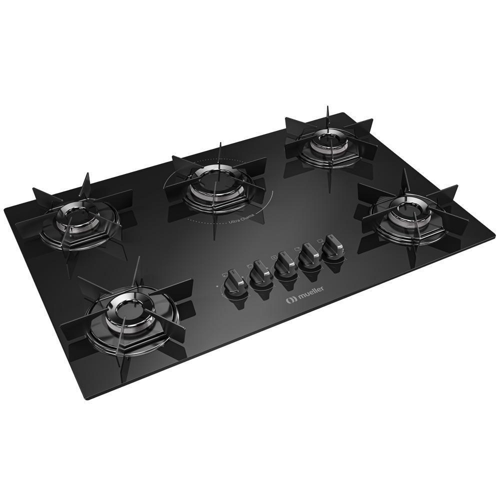 Cooktop Mueller 5 Bocas Queimador Ultra Chama Mcg115bb Bivolt