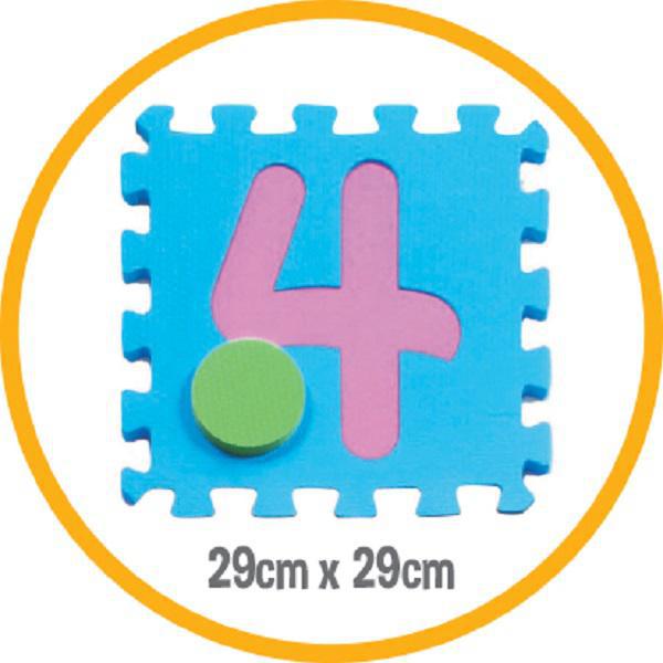 Miniatura Tapete Eva Tatame Amarelinha 5 Mm 13 Peças Light