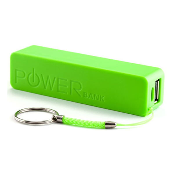 Miniatura Carregador Bateria Portátil Power Bank Celular (Verde)