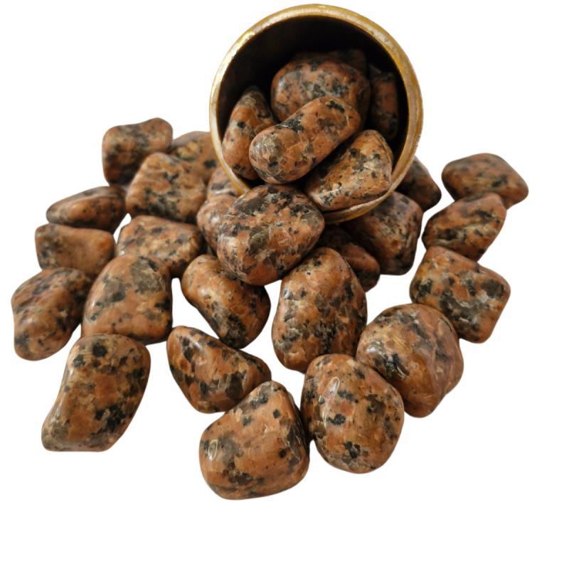 Miniatura Pedra Calcita Orquídea 4 A 6 Cm Rolada 1 Kg Natural