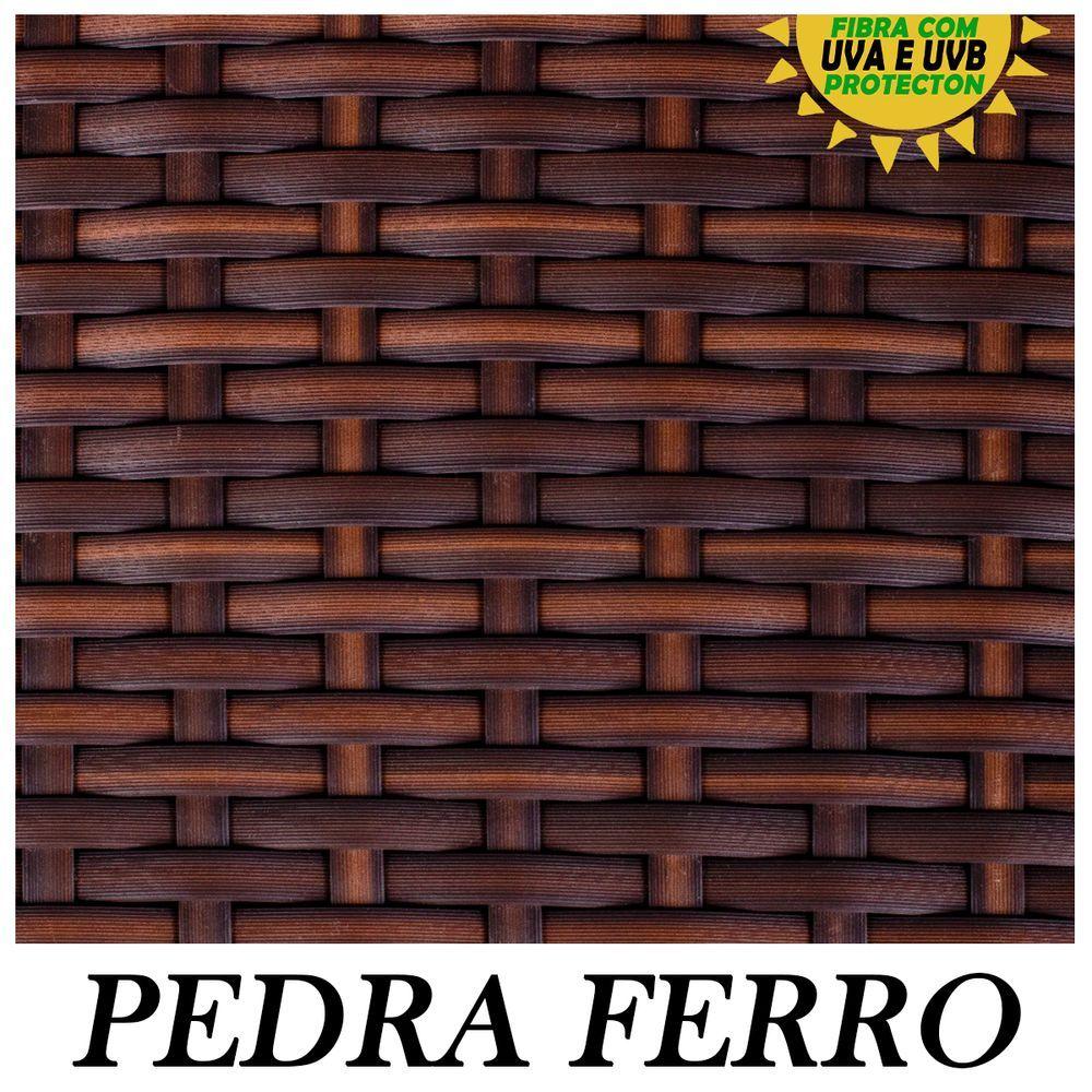 Kit 2 Cadeiras Espreguiçadeiras Alumínio Para Bogotá pedra Ferro