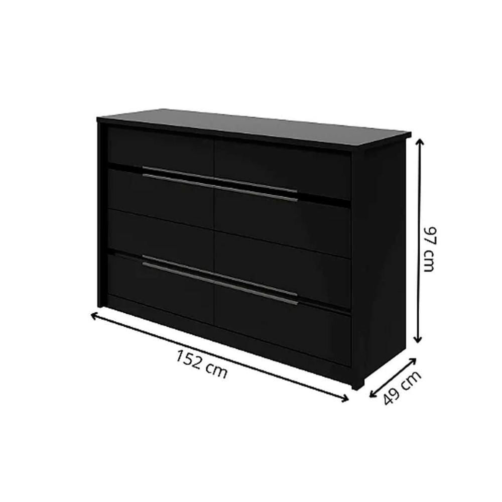 Miniatura Cômoda Casal Urban C/ 8 Gavetas Branco - Lopas