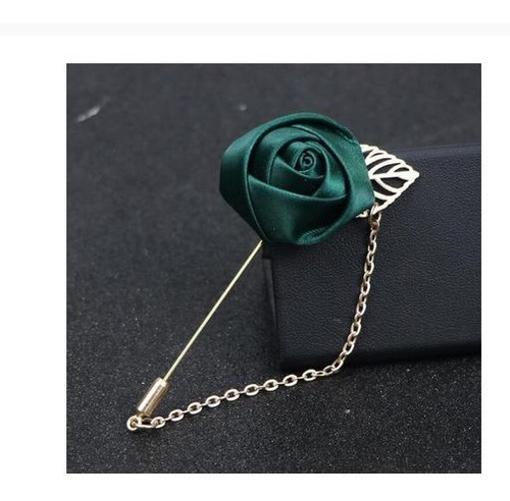 Lapela Broche De Tecido Terno Casamento Noivo Padrinho Flor
