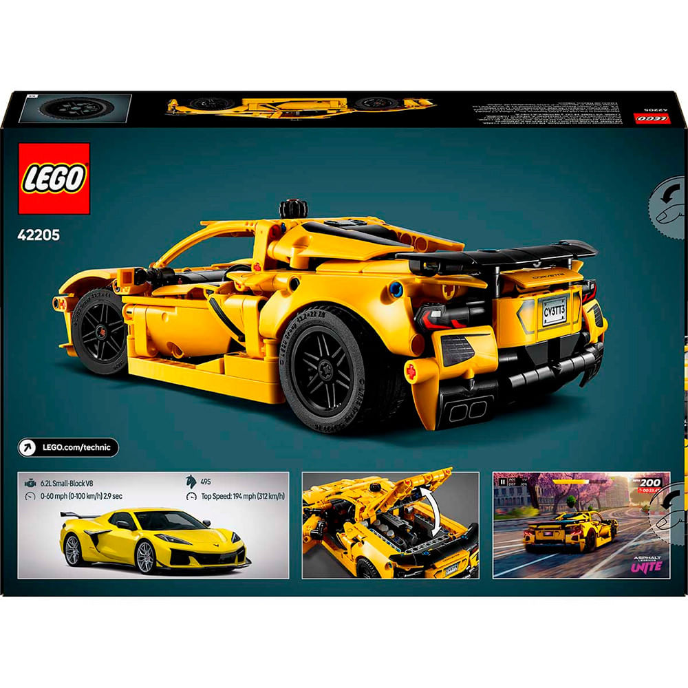 Miniatura LEGO Technic Chevrolet Corvette Stingray 732 Peças 42205