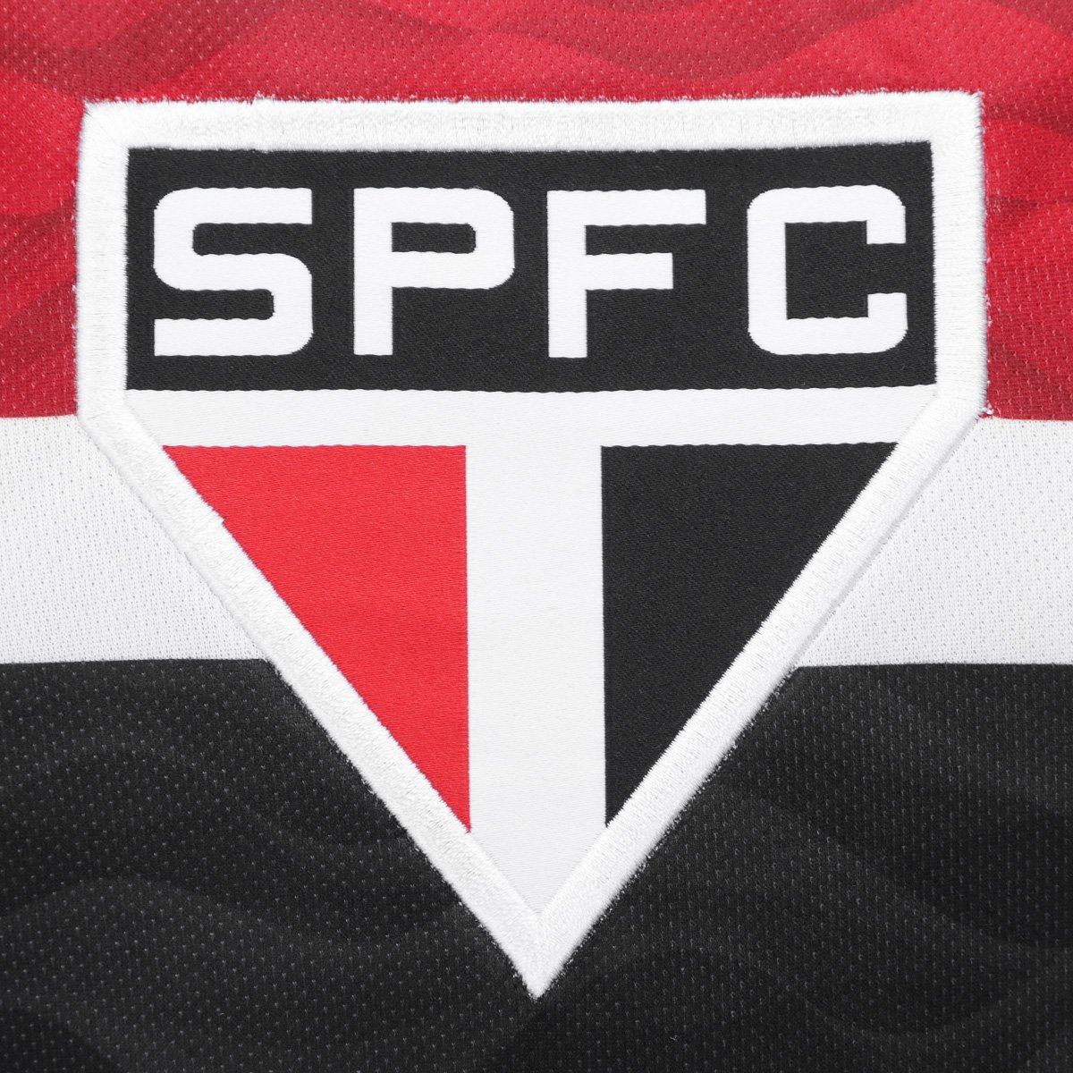 Miniatura Camiseta São Paulo Tri Lotus Masculino Preto+Vermelho - EGG