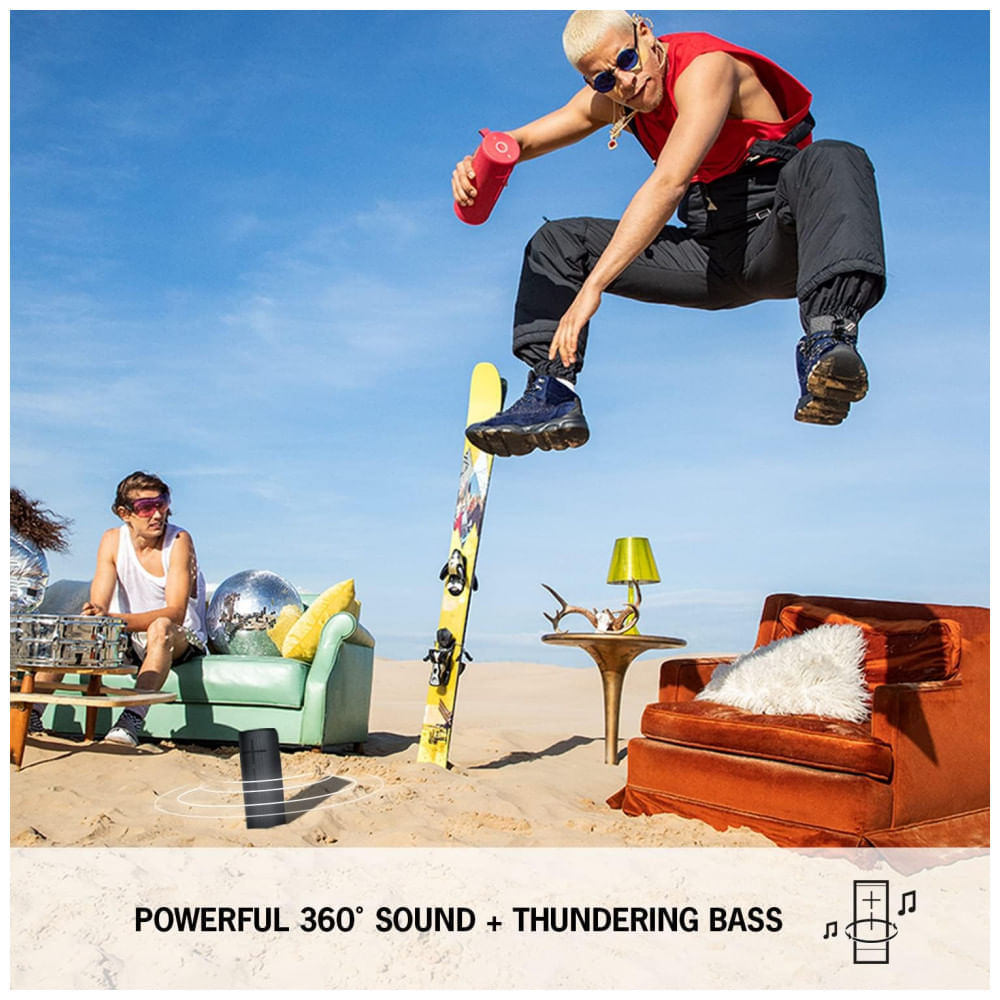 Miniatura Caixa de Som Bluetooth Portatil MEGABOOM a Prova d IP67 com 20H de Reprodução, ULTIMATE EARS 984 001394, Vermelho