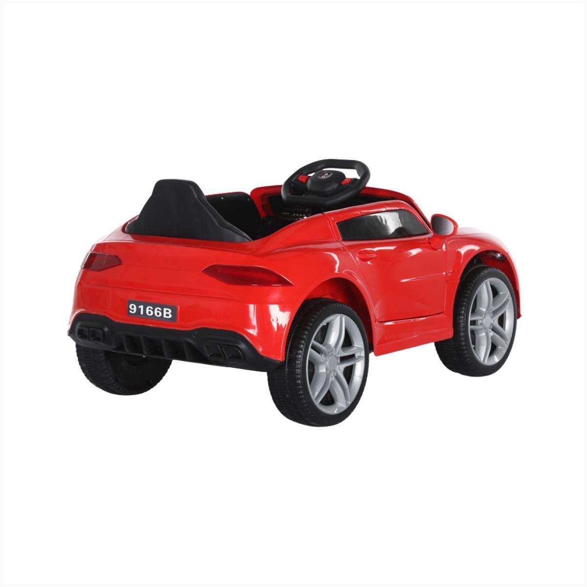 Miniatura Carro Elétrico Infantil 12V Vermelho Cabo Auxiliar Usb Farol