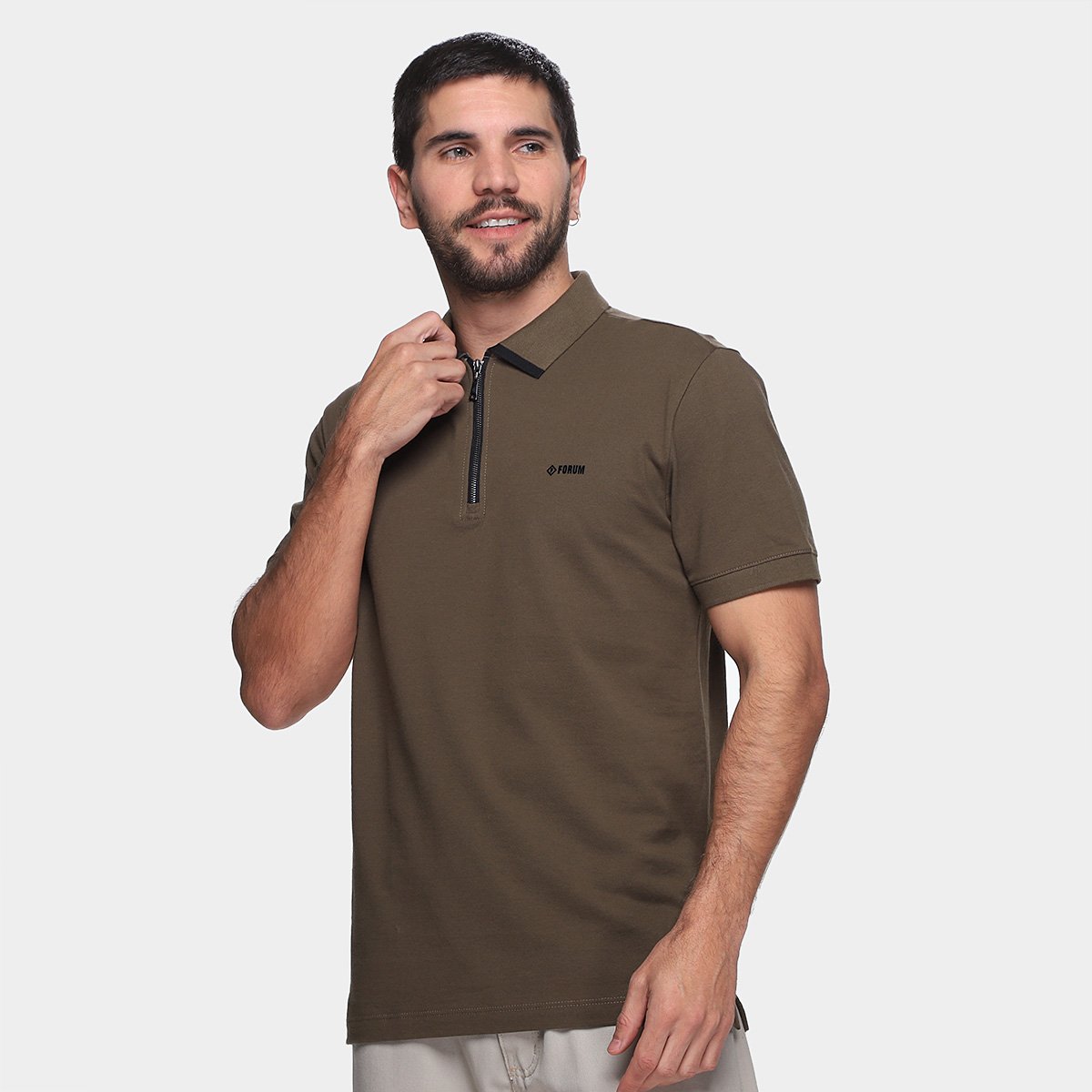 Miniatura Camisa Polo Forum X Masculina Verde - G