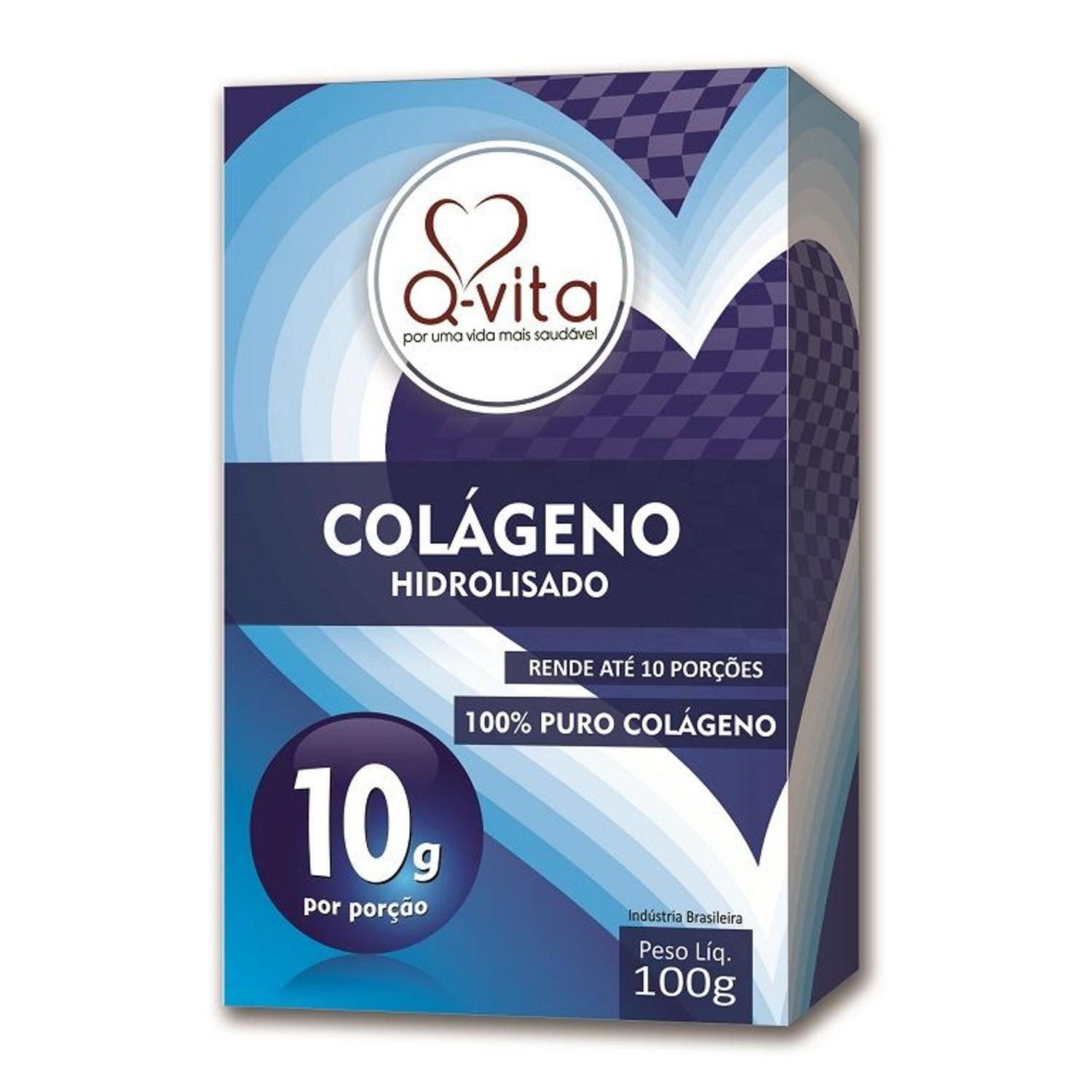 Miniatura Kit Com 3Und Colágeno Hidrolisado 100% Puro Qvita 100G