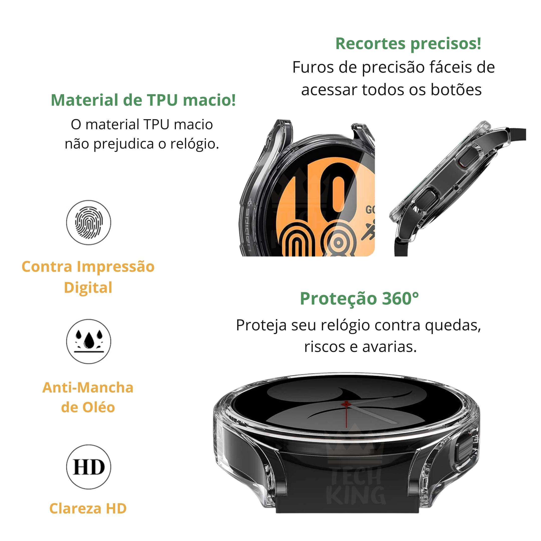 Bumper Protetor 360 Silicone Para Galaxy Watch4 40Mm R860