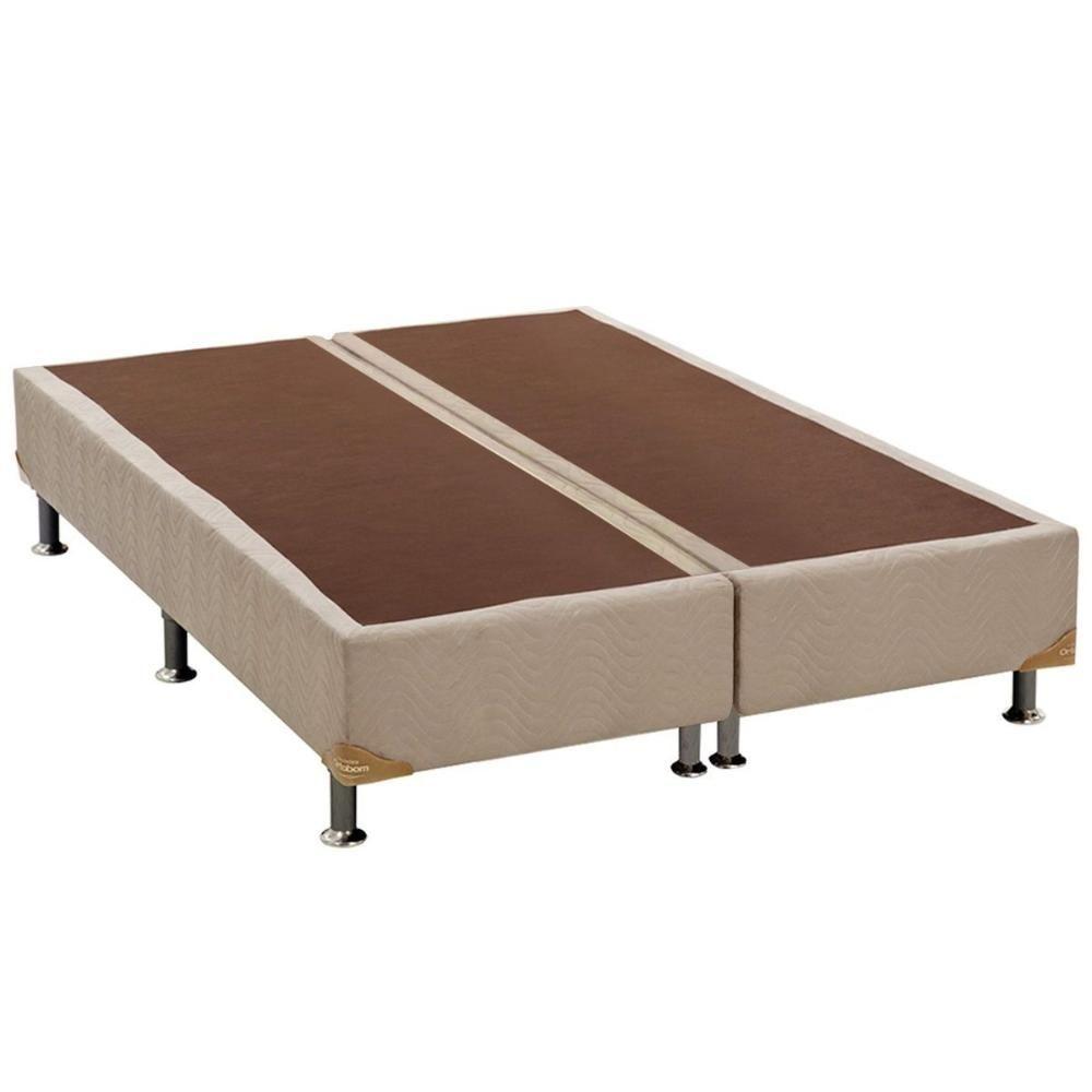 Miniatura Cama Box Base Queen Americana Suede Clean (158x198x23) - Ortobom