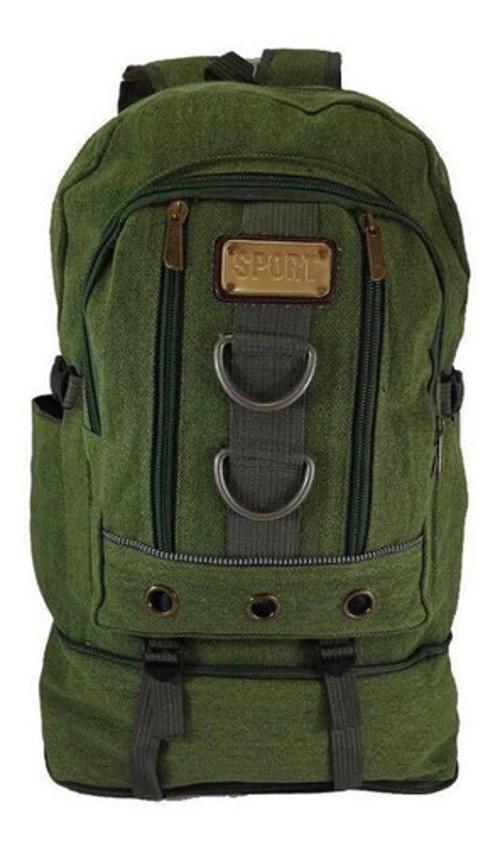 Miniatura Mochila Lona Reforçada Masculina Viagem Escola 3486