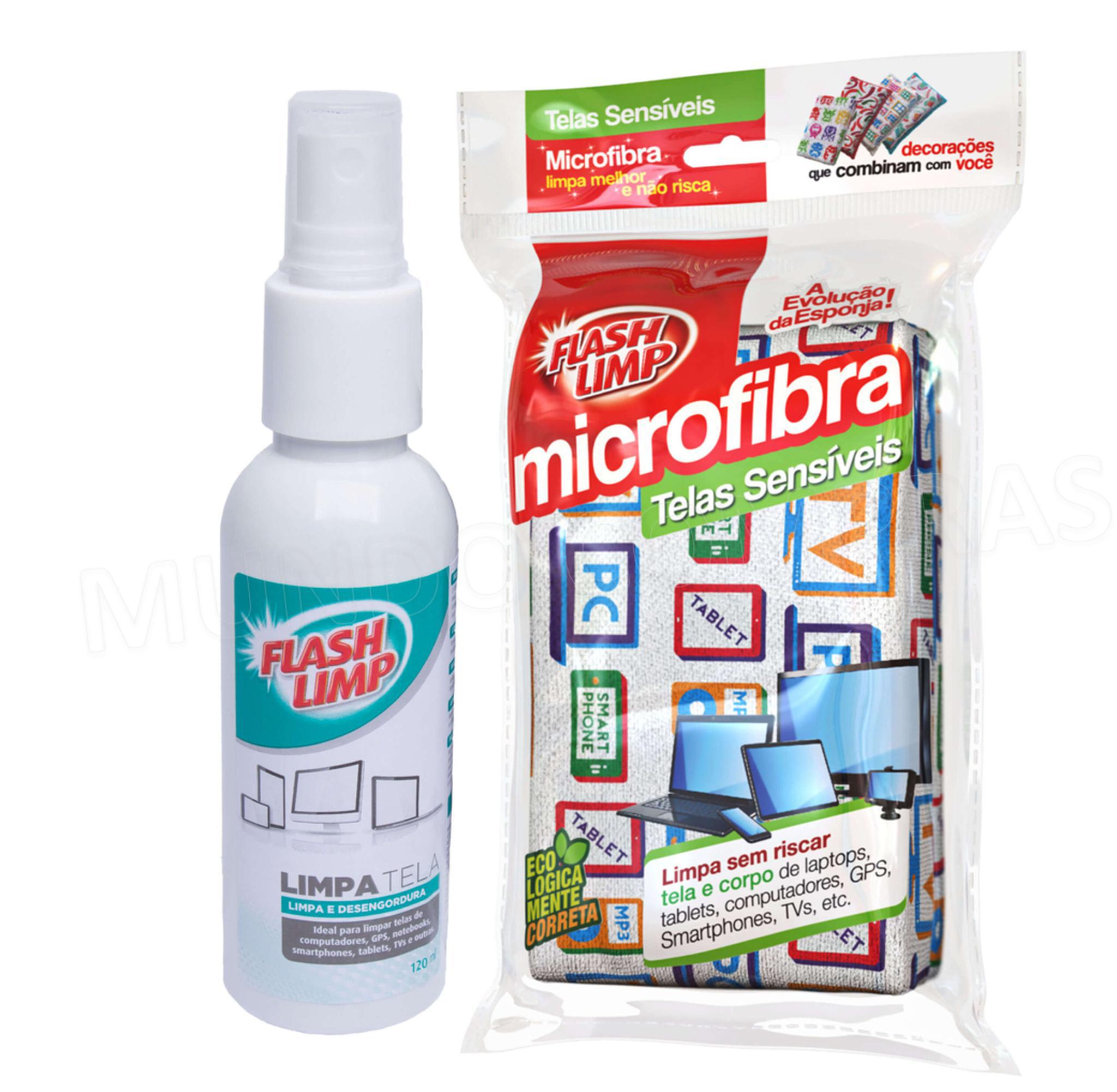 Miniatura Kit Limpa Tela Flash Limp 120Ml
