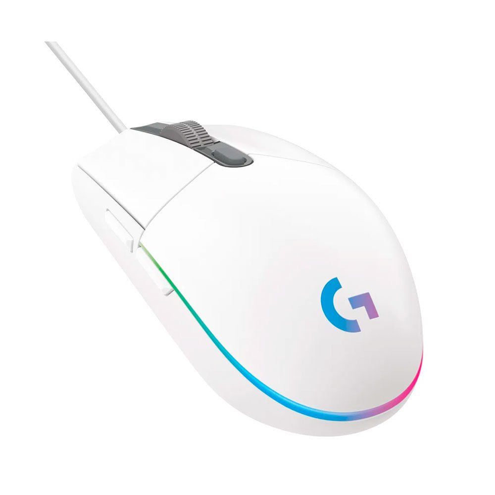 Miniatura Mouse Gamer USB G203 Lightsync RGB Logitech Branco