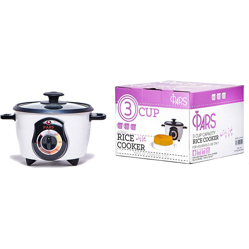Miniatura Pars Automatic Persian Rice Cooker Tahdig Rice Maker Perfect Rice Crust 3 Cup