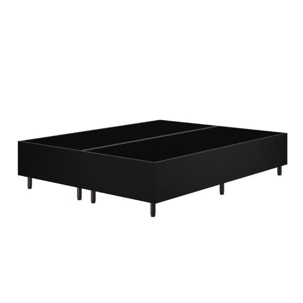 Conjunto Cama Box Queen Benim Com Molas Ensacadas 158cmx198cmx63cm Preto