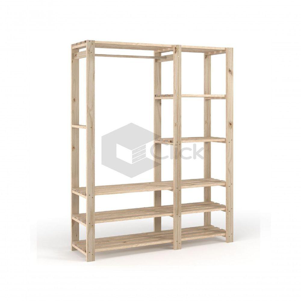 Miniatura Arara Dupla Organizadora Decorativa Madeira Rustica Vintage