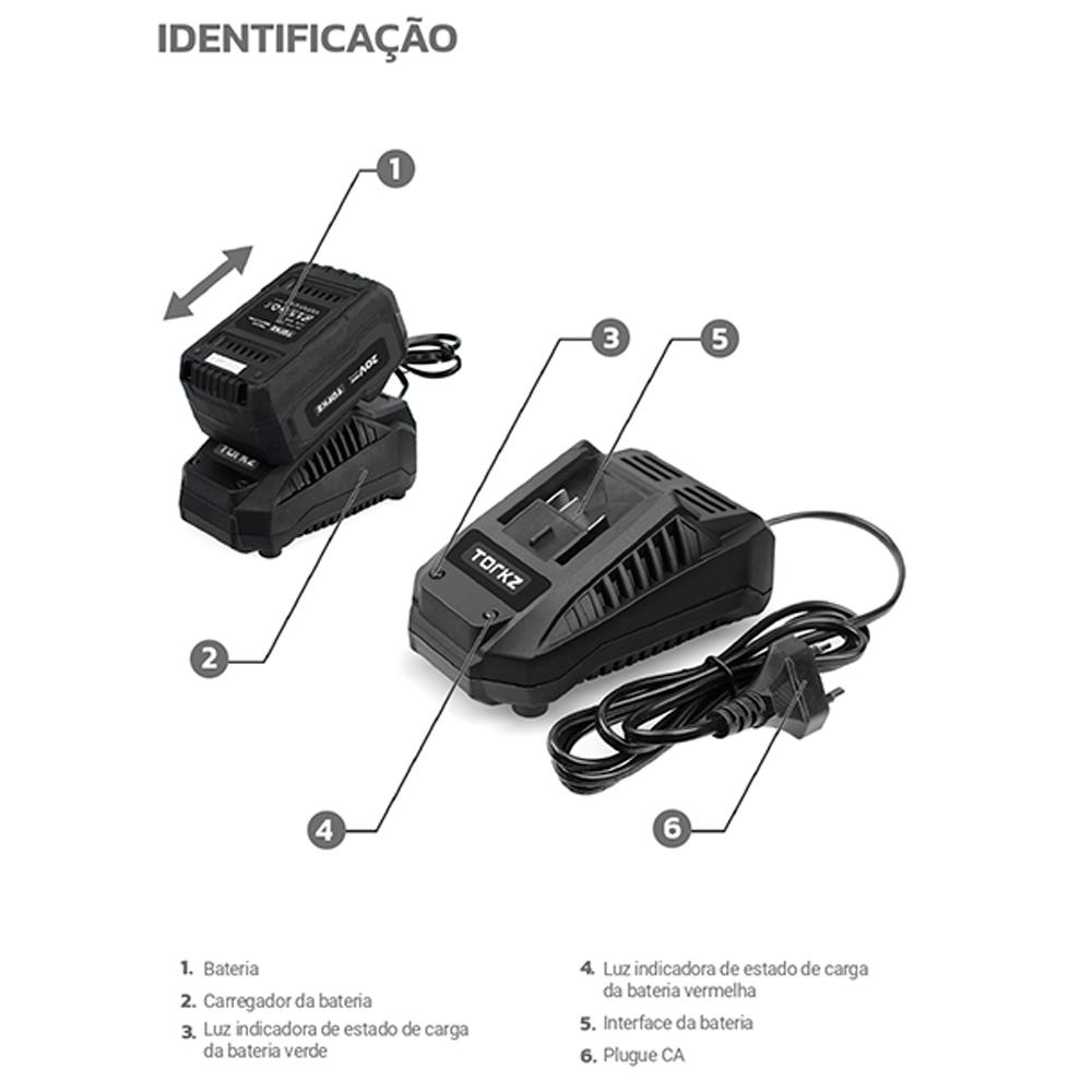 Miniatura Bateria Torkz 20 Volts, 4,0 Ah, TRB0009