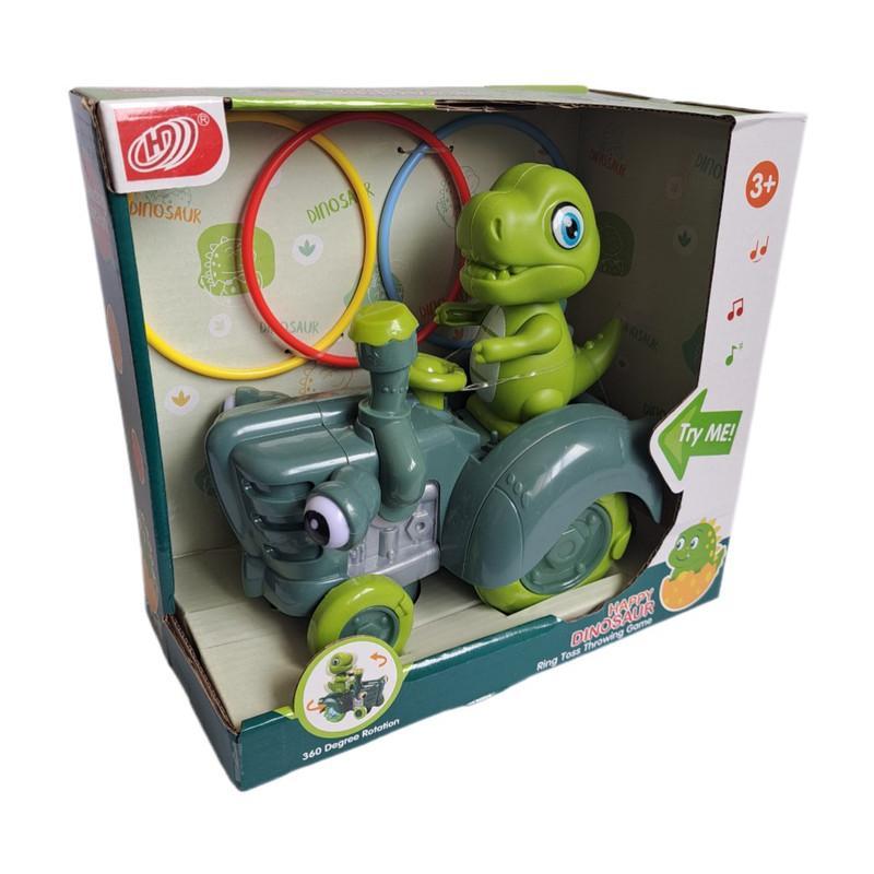 Miniatura Dinossauro Trator em Movimento com LED e Música