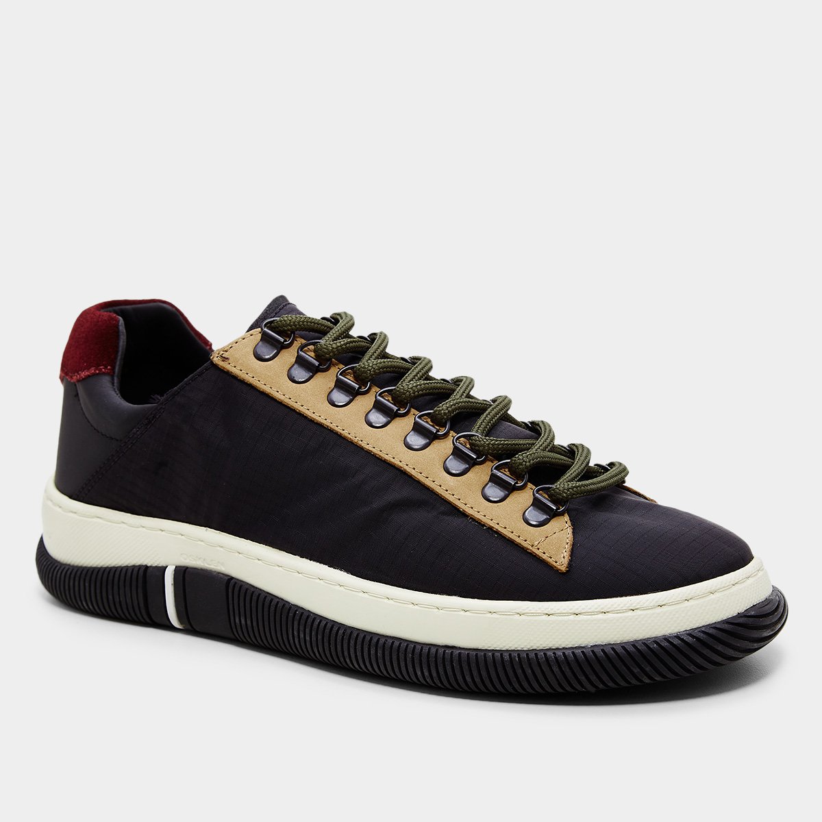Miniatura Tênis Osklen Hybrid Fusion Masculino Preto+Vinho - 39