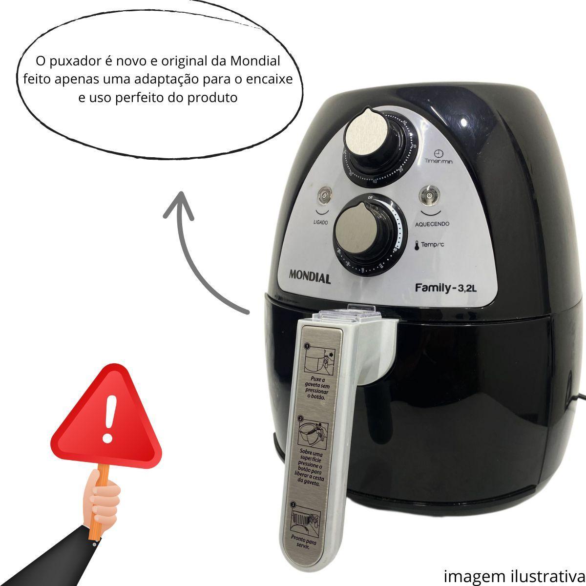 Miniatura Puxador Cabo Fritadeira Mondial Naf-03/ Naf-05 3,2 Litros