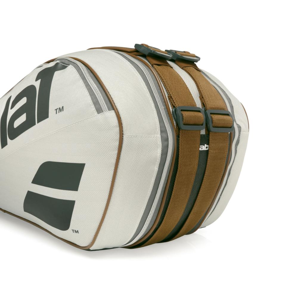 Miniatura Raqueteira Babolat Wimbledon X6 Cinza e Marrom