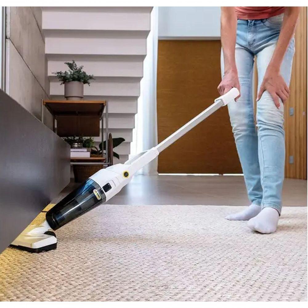 Miniatura Aspirador De Po 1000w Vertical Karcher 2x1 Com Filtro Hepa Branco 220V