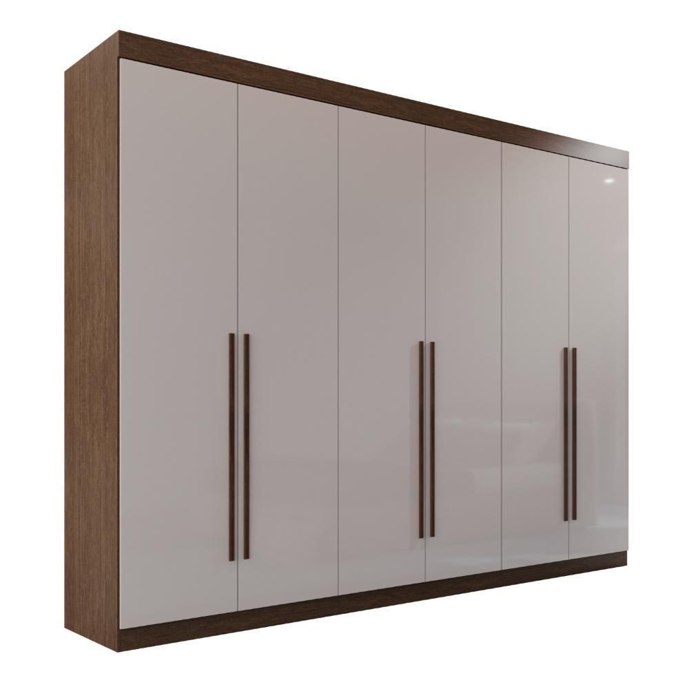 Miniatura Guarda Roupa Casal 100% Mdf 6 Portas 6 Gavetas Itália - Mais Móveis Newcanion-offwhite