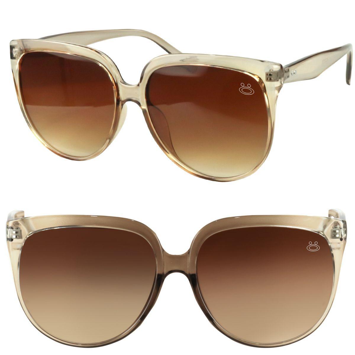 Miniatura Oculos Sol Proteção Uv Social Vintage Praia Feminino + Case