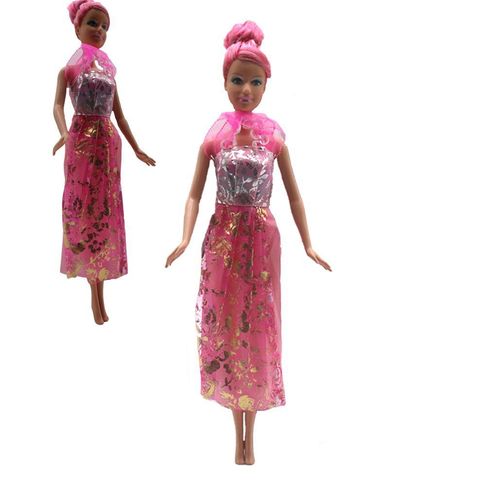 Kit 12 Vestidos Boneca Barbie Vestido - 12 - Barbie