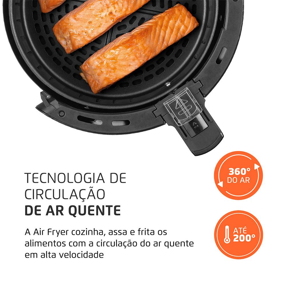 Miniatura Fritadeira Air Fryer 3,5L AF35BF Mondial 127V Preto - 127V