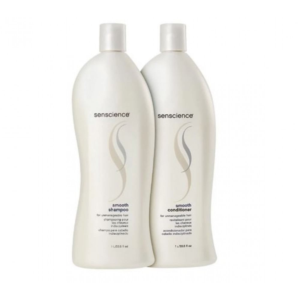 Miniatura Kit Senscience Smooth Shampoo 1000ml e Condicionador 1000ml