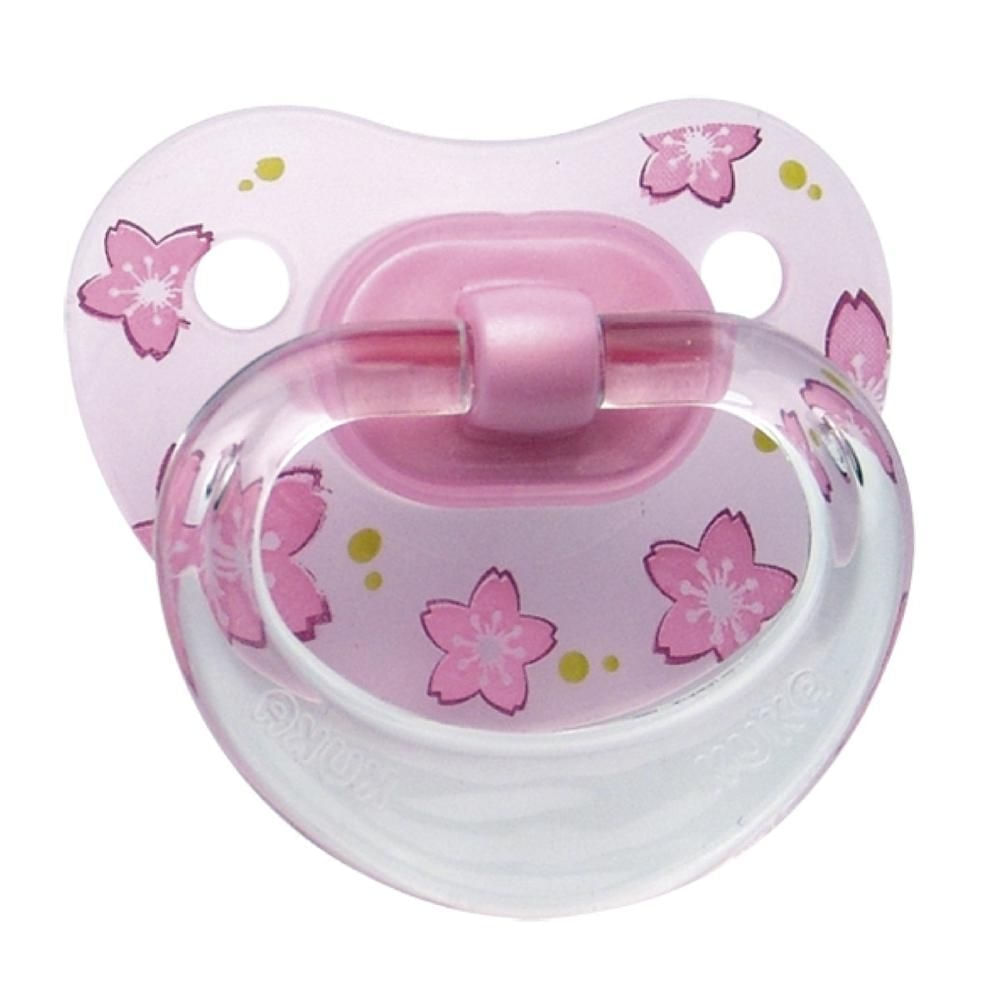 Miniatura Chupeta Kuka Premium Silicone Ortodôntica Tamanho 2 +6 Meses Rosa Decorada com 1 Unidade