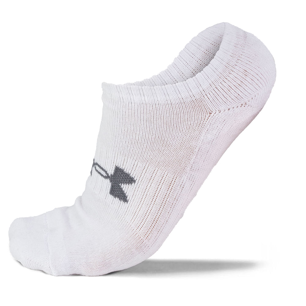 Miniatura Kit 6 Pares de meias invisível Under Armour Core Cotton Multicolor - G