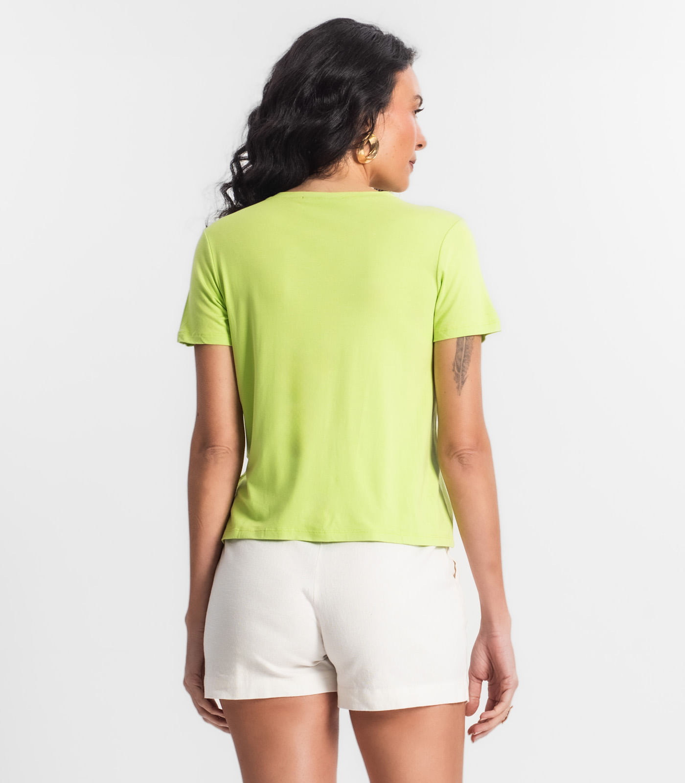 Miniatura Blusa Feminina Manga Curta Select Verde G