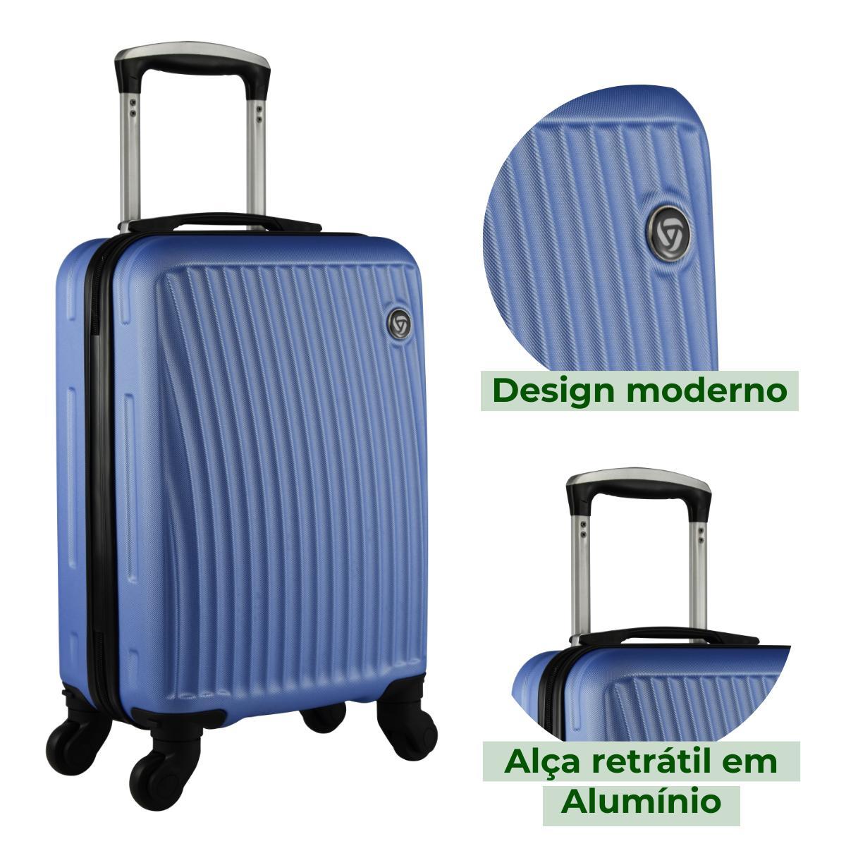 Miniatura Mala Bordo 10Kg 360 Yins Garantia Resistente Roda Removível