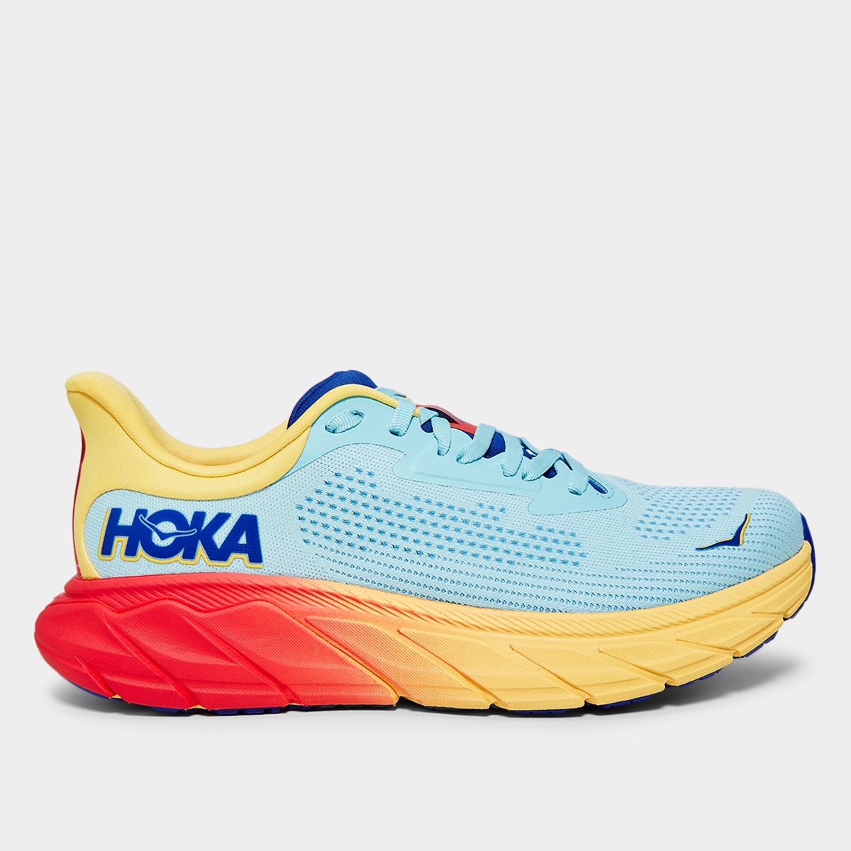 Miniatura Tênis Hoka Arahi 7 Feminino Azul+amarelo - 36