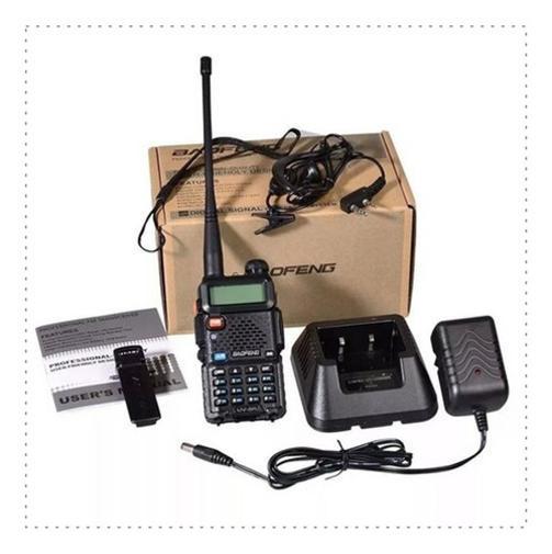 Miniatura Radio Comunicador Baofeng UV-5R Dual Band - 128 Ch - Preto
