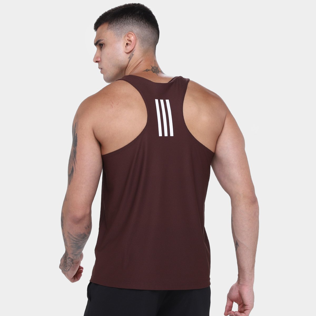 Miniatura Regata Adidas Own The Run Base Masculina Vinho - G