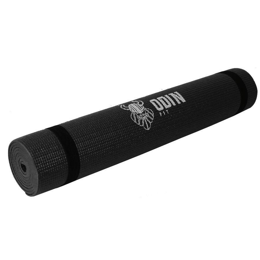 Miniatura Tapete Esteira Colchonete Yoga Pilates Em Pvc - Odin Fit Preto