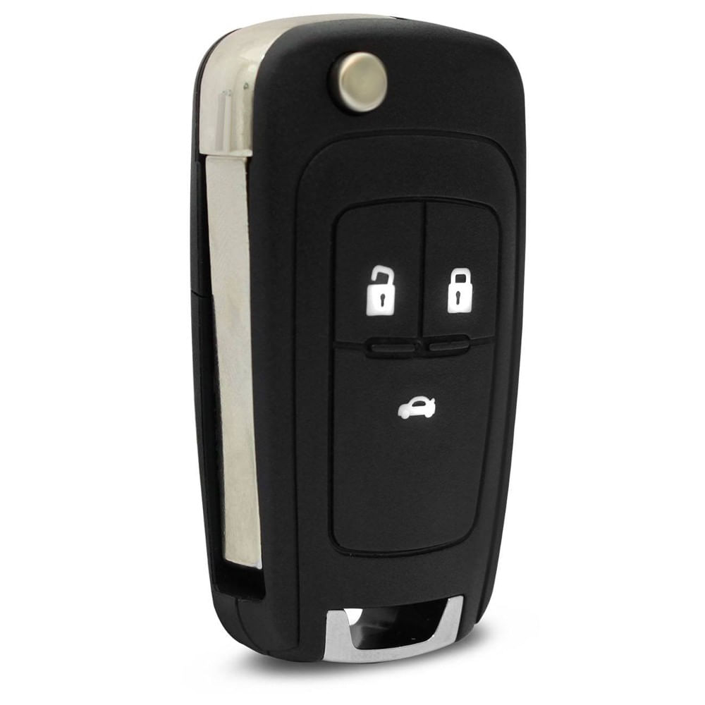 Miniatura Carcaça Chave Canivete GM Onix Cruze Cobalt Prisma 3 Botões